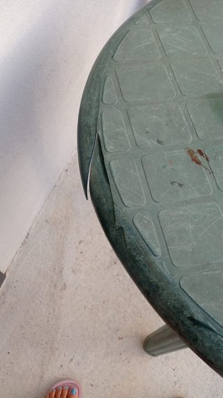 3 Tavoli Rotondi in Plastica Verde - Prezzo per Tutti