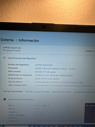 Portátil HP 15s-fq3000 Plata