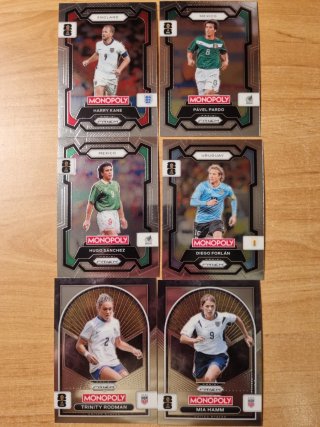 6 Cartas Panini Monopoly Fútbol