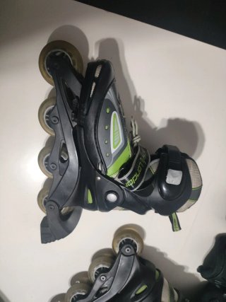 Patines en línea T.M (34-37) + Protecciones+ Bolsa