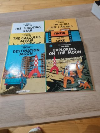 Tintin (5 libros en inglés)