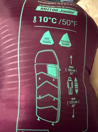 Saco de dormir Quechua MH100 Junior