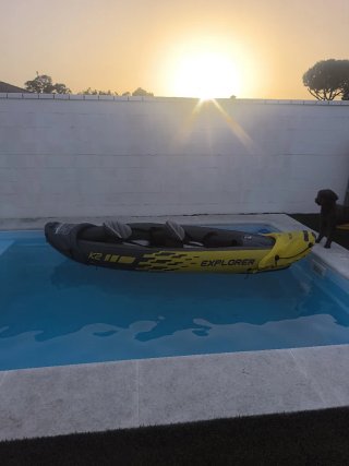 Kayak inflable Explorer amarillo
