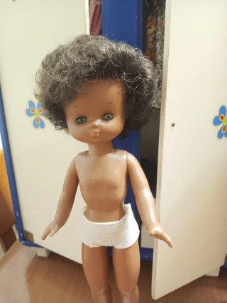 Muñeca Lesly negrita vintage
