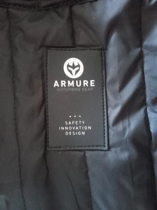 Chaqueta de cuero Armure Negra