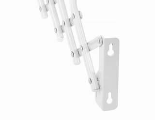 Tendedero Pared Plegable Metal Blanco 80 cm