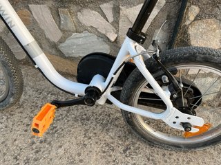 Bicicleta infantil Decathlon 14 blanca