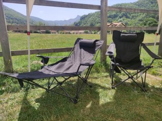 2 Sillas y tumbonas de Camping Plegables