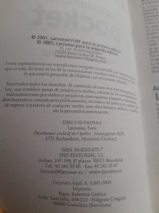 Larousse pocket diccionario español-francés, fr...
