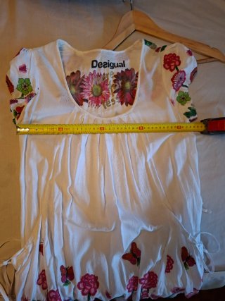Blusa Desigual Talla Única Flores Mariposas