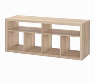 Mueble TV KALLAX efecto roble tinte blanco