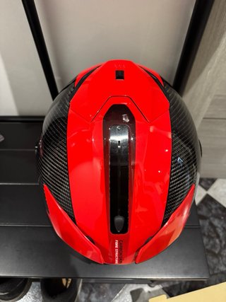 Casco Shark Carbono Rojo