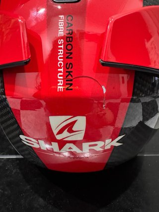 Casco Shark Carbono Rojo