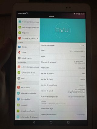 Huawei T1 - Tablet de 9.6" (Bluetooth + WiFi, 1 GB
