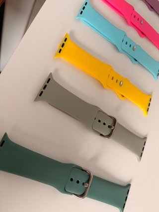 6 Correas de Silicona para Apple Watch