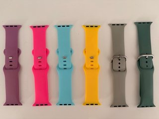 6 Correas de Silicona para Apple Watch