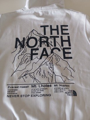 Sudadera con capuch The North Face Blanca Talla XL
