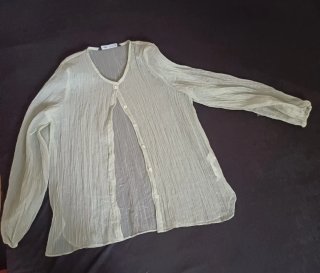 Camisa ZARA Nylon Verde Talla S