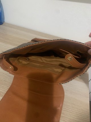 Bolso-Mochila Marrón y Negro
