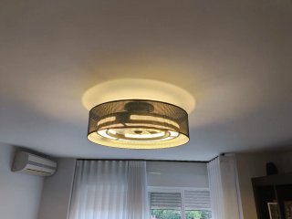Lámpara LED Diseño con Ventilador