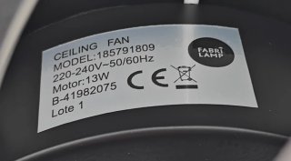 Lámpara LED Diseño con Ventilador