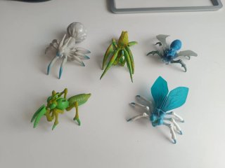 Figuras de insectos fantásticos