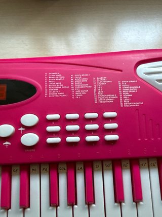 Piano infantil rosa
