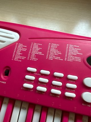 Piano infantil rosa