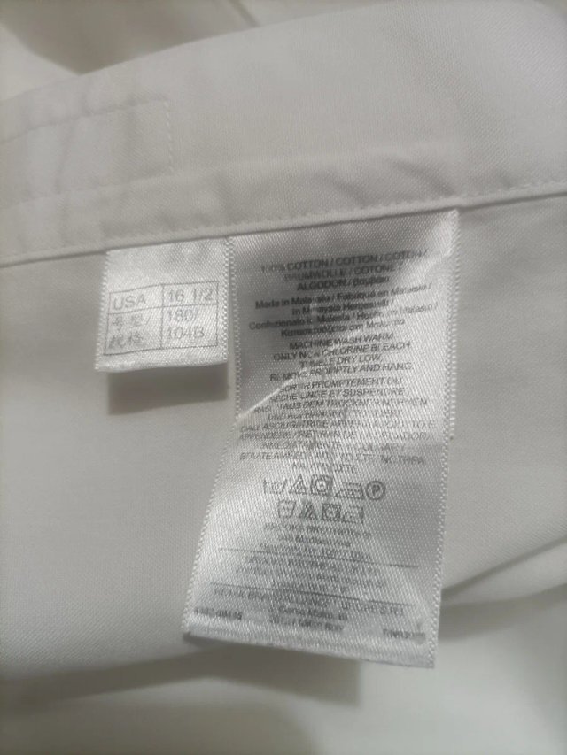 Camisa Brooks Brothers Hombre XL Blanca