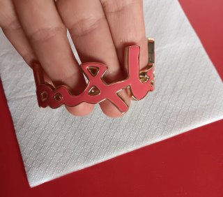 Pulsera Bimba y Lola dorada y rosa