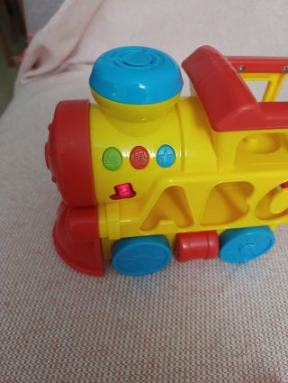 Tren de juguete ABC con números