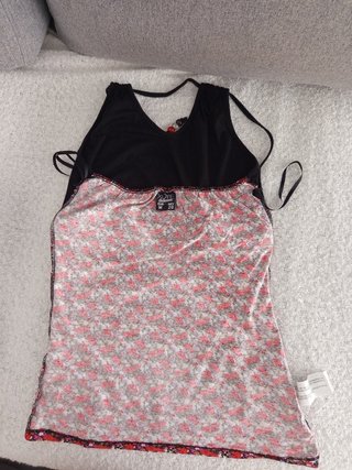 Top halter floral Y2K Pull & Bear