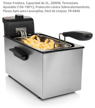 Freidora Tristar 3L 2000W FR-6946