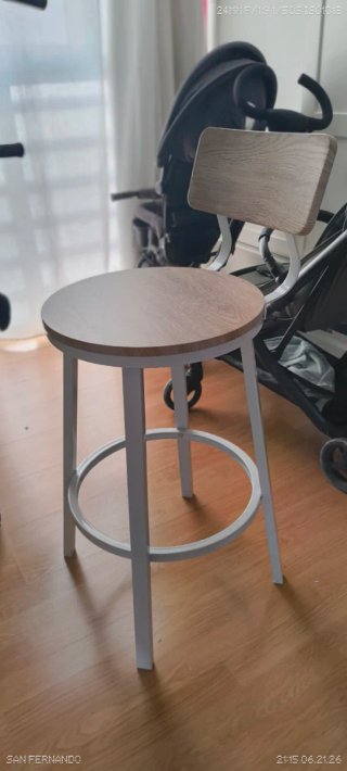Taburetes Cocina Madera y Metal