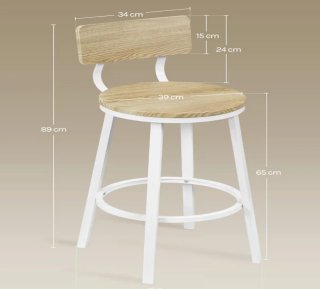 Taburetes Cocina Madera y Metal