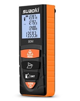◆NUEVO◆ Medidor Laser Suaoki (40, 60 o 80 m)