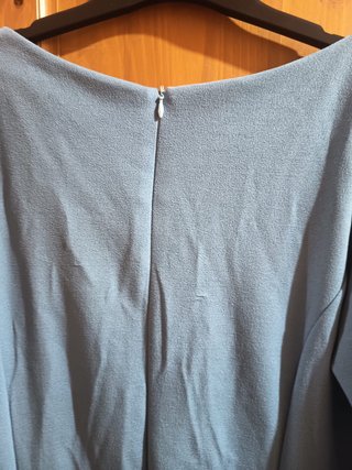 Traje de flamenca azul con volantes