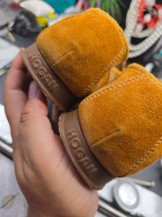 Hogan Sneakers Camoscio Senape Vintage