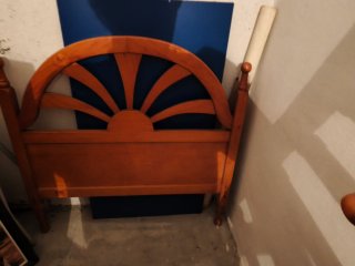 Estructura de cama de madera