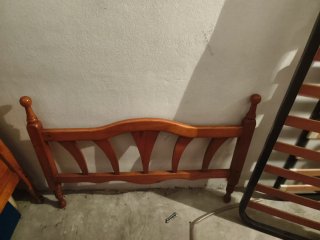 Estructura de cama de madera
