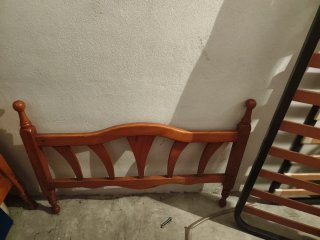 Estructura de cama de madera