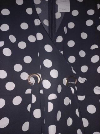 Mono lunares negro y blanco talla M