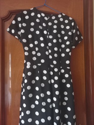 Mono lunares negro y blanco talla M