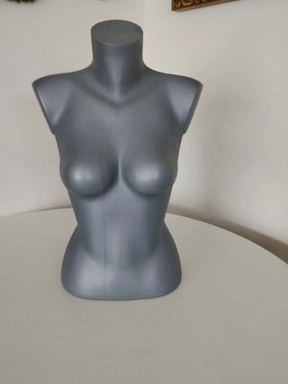 Maniquí medio cuerpo gris