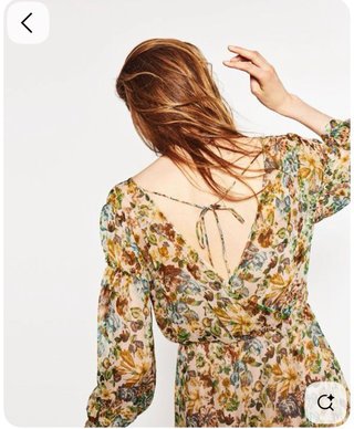 Vestido floral Zara Talla M