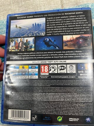 Juego PS4 Grand Theft Auto V