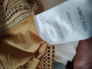 Blusa Berenice Talla 38 Camel/ mostaza
