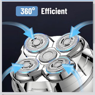 Afeitadora Eléctrica Rotatoria 5 Cuchillas