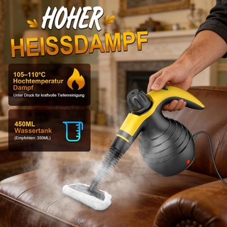 Limpiador Vapor Portátil 1050W