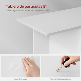MESA ESCRITORIO ESQUINERO WOLTU CON ESTANTERÍA L